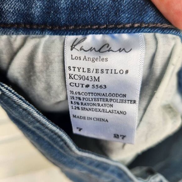 KanCan Denim Jean Mini Skirt Size 4 - Picture 3 of 4